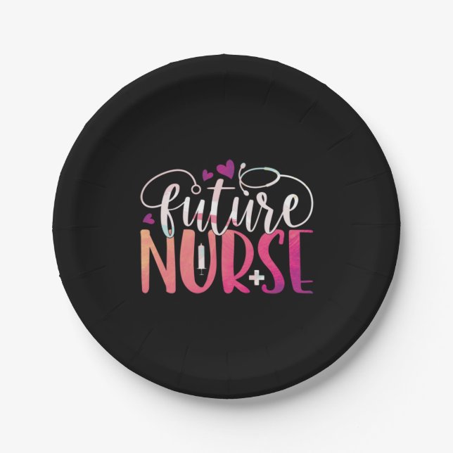 Nurse Gift | Future Nurse Pappteller (Vorderseite)