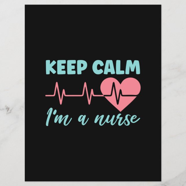 Nurse Gift | Keep Calm I Am A Nurse (Vorderseite)