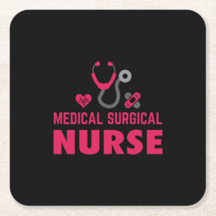Nurse Gift   Medical Surgical Nurse Rechteckiger Pappuntersetzer