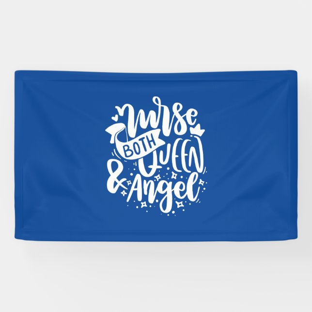 Nurse Gift | Nurse Both Queen And Angels Banner (Horizontal)