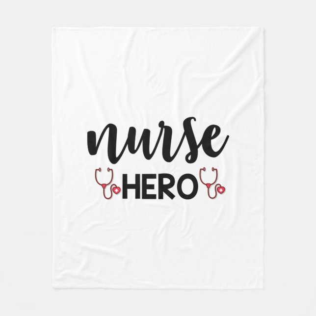 Nurse Gift Nurse Hero Fleecedecke (Vorderseite)