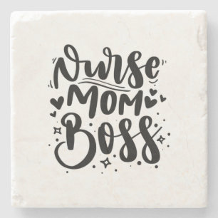 Nurse Gift Nurse Mama Boss Steinuntersetzer