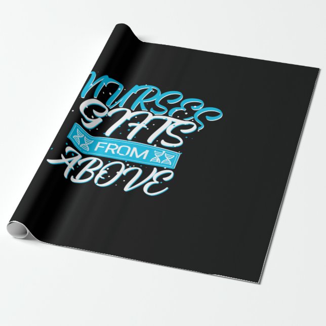 Nurse Gift | Nurses Gifts From Above Geschenkpapier (Ungerollt)