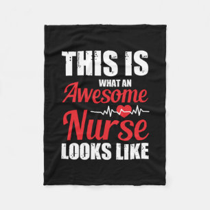 Nurse Gift This Is What An Awesome Nurse Fleecedecke