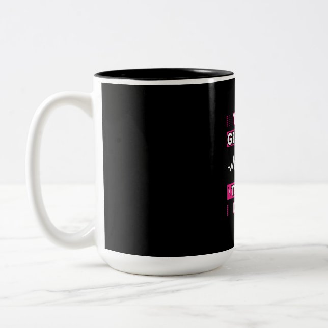 Nurse Gift | Time Is Generally The Best Doctor Zweifarbige Tasse (Links)