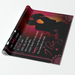 Nurse Girlfriend-Geschenk Von Boyfriend Valentin Geschenkpapier