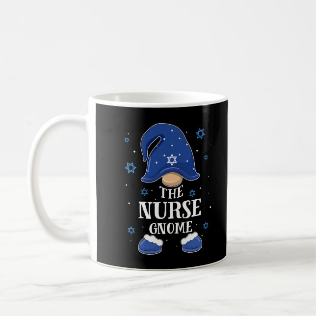 Nurse Gnome Hanukkah Juwish Matching Family Xmas P Kaffeetasse (Links)