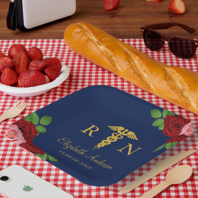Nurse Graduation Pappteller (Picknick)