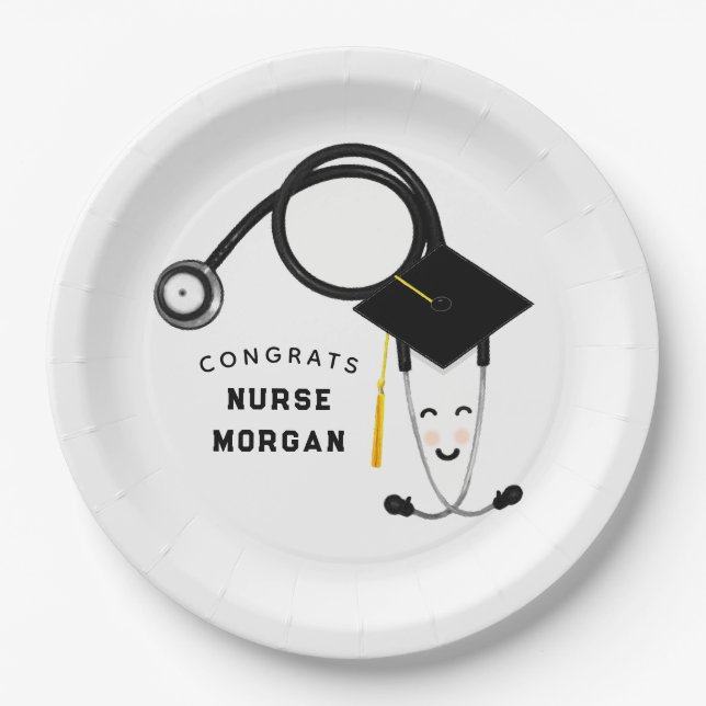 Nurse Graduation Party Paper Teller Napkins (Vorderseite)