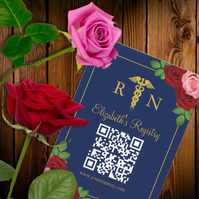 Nurse Graduation Party Registry Begleitkarte (Von Creator hochgeladen)