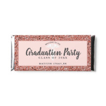 Nurse Graduation Party Rose Gold Glitzer Monogramm