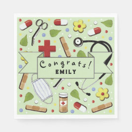 Nurse Graduation Party Serviette