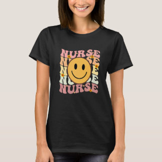 Nurse Groovy Retro Hippie  6 T-Shirt