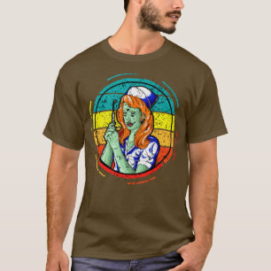 Nurse Halloween Costume Phlebotomist Zombie Nursin T-Shirt
