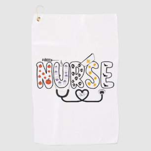 Nurse Halloween Funny Ghost halloween Krankenpfleg Golfhandtuch