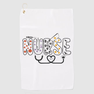 Nurse Halloween Funny Ghost halloween Krankenpfleg Golfhandtuch