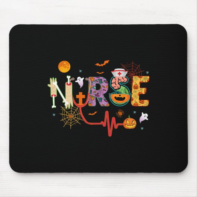 Nurse Halloween Kostüm Stethoscope Heartbeat Pump Mousepad (Vorne)