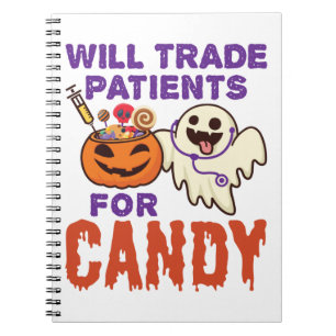 Nurse Halloween Will Handelspartner für Süßigke Notizblock