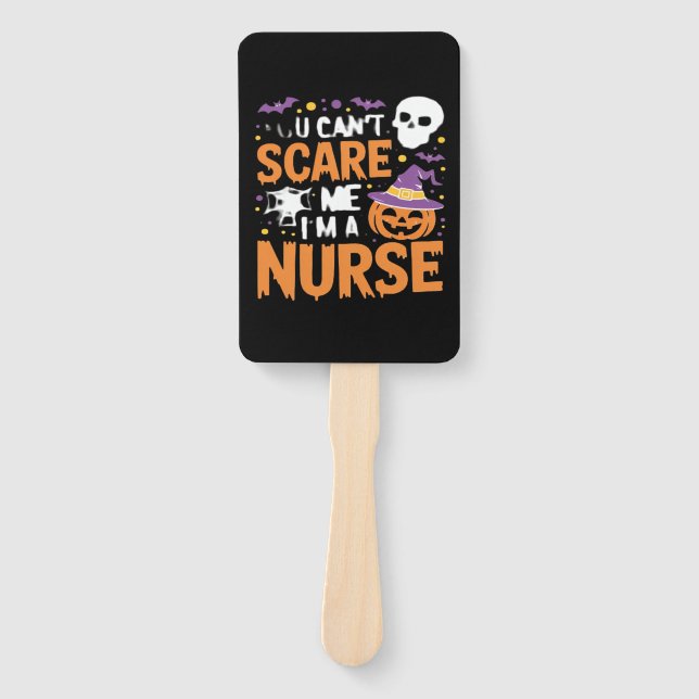 Nurse Halloween Witch Funny Nursing Essential T-Sh Fächer (Vorderseite)