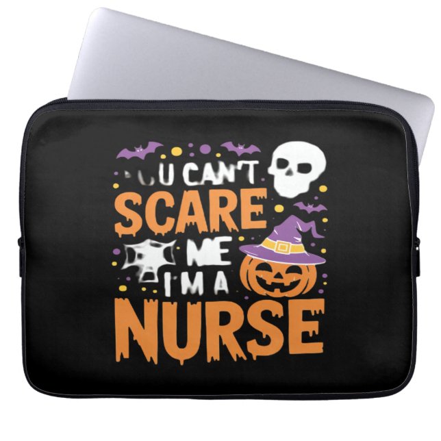 Nurse Halloween Witch Funny Nursing Essential T-Sh Laptopschutzhülle (Vorderseite)