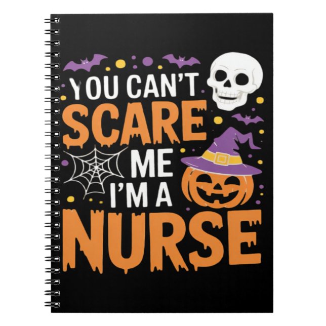 Nurse Halloween Witch Funny Nursing Essential T-Sh Notizblock (Vorderseite)
