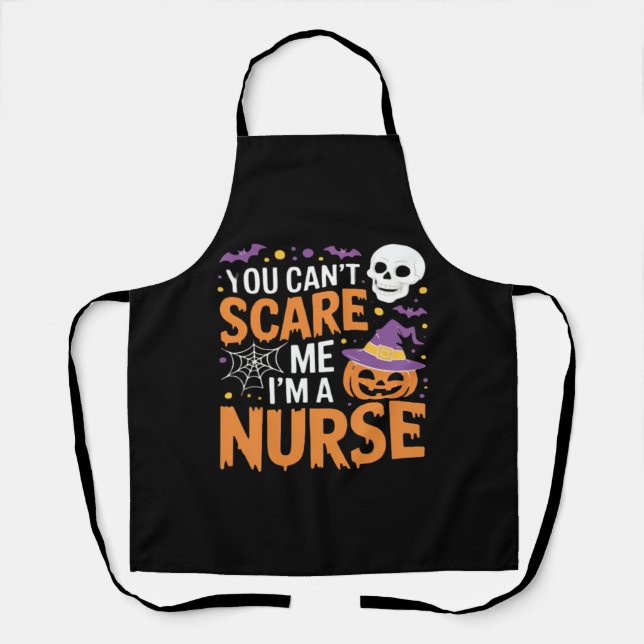 Nurse Halloween Witch Funny Nursing Essential T-Sh Schürze (Vorderseite)