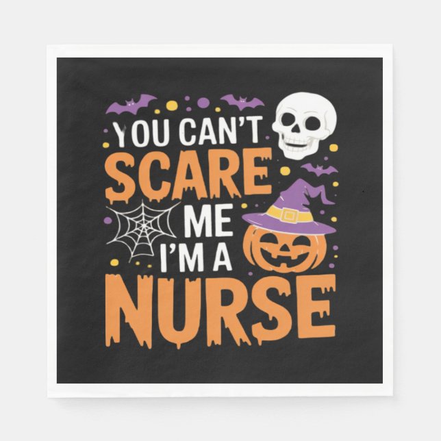 Nurse Halloween Witch Funny Nursing Essential T-Sh Serviette (Vorderseite)