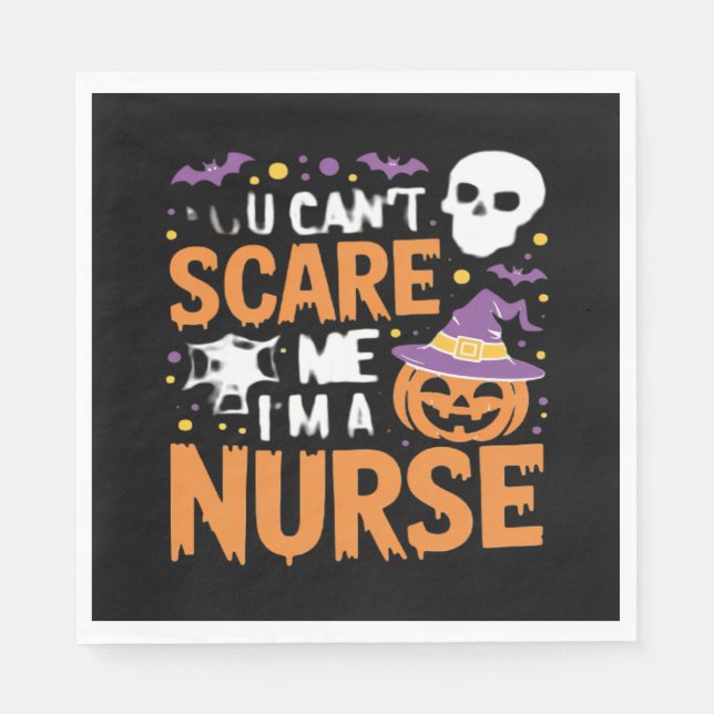 Nurse Halloween Witch Funny Nursing Essential T-Sh Serviette (Vorderseite)