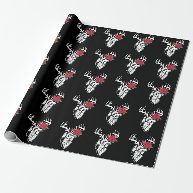 Nurse Heart Anatomie Rentier Heart Cath Labrador R Geschenkpapier (Ungerollt)