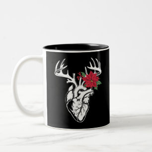 Nurse Heart Anatomie Rentier Heart Cath Labrador R Zweifarbige Tasse
