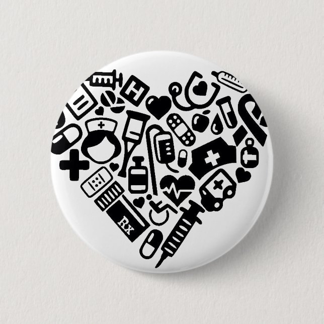 Nurse HEART Button (Vorderseite)