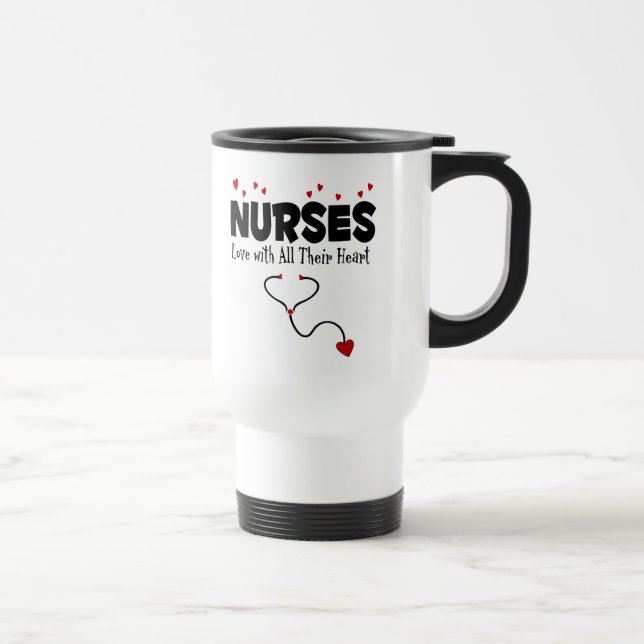 Nurse Heart Geschenk Reisebecher (Rechts)