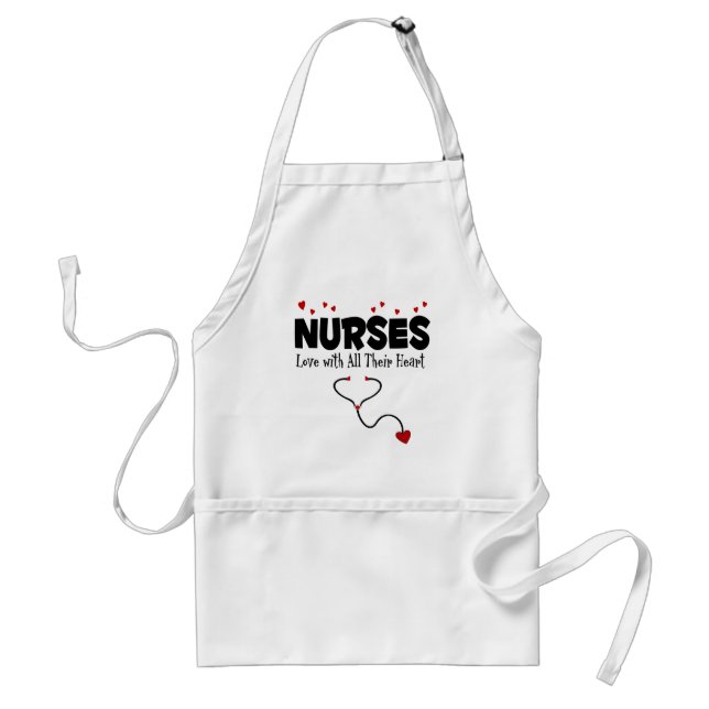 Nurse Heart Geschenk Schürze (Vorne)