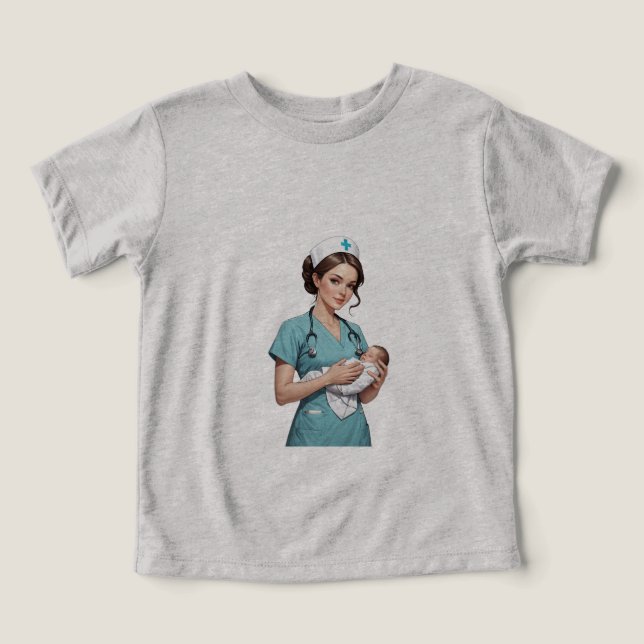 Nurse Holding Newborn - Gentle Care Medical Design (Design Vorderseite)