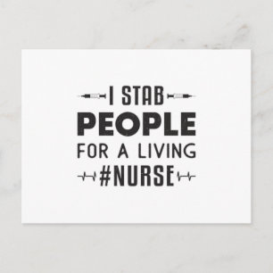 #Nurse ICU Nurses Emergency Ambulance Liebe Funny Postkarte