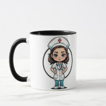 Nurse Illustration Coffee Mug