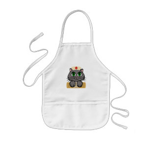 Nurse Kitten (grüne Augen) Kinderschürze