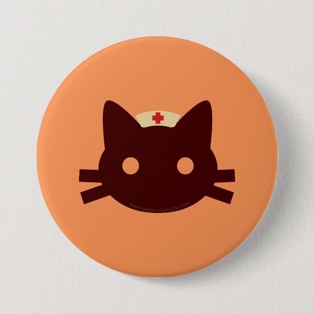 Nurse Kitty Button (Vorderseite)