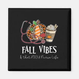 Nurse Leopard Pumpkin Fall Vibes und dass NICU nur Magnet