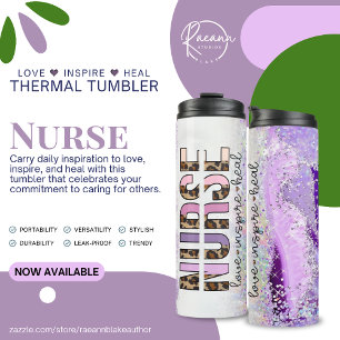 Nurse-Liebe Inspiriere Heiltumbler Thermosbecher