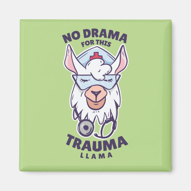 Nurse Lieben Llama Magnet (Vorne)