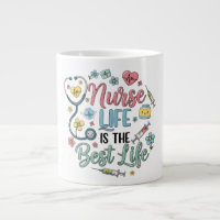 Nurse Life ist das beste Leben Süße Pastell-Blumen