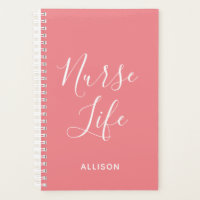 Nurse Life Médicale rose et blanc Personnalisé