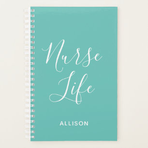 Nurse Life Médicale Turquoise et blanc Personnali