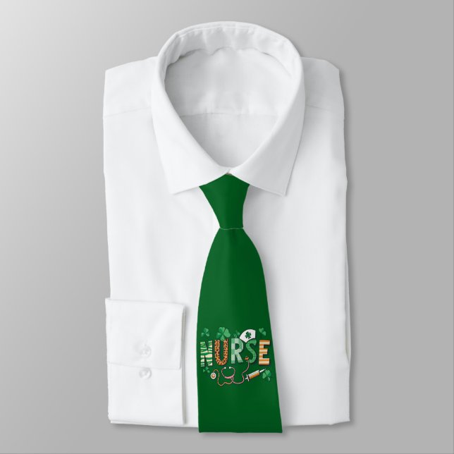 Nurse Life Nurse Day gibt St Patricks Day Krawatte (Gebunden)