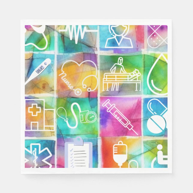 Nurse Love Serviette (Vorderseite)