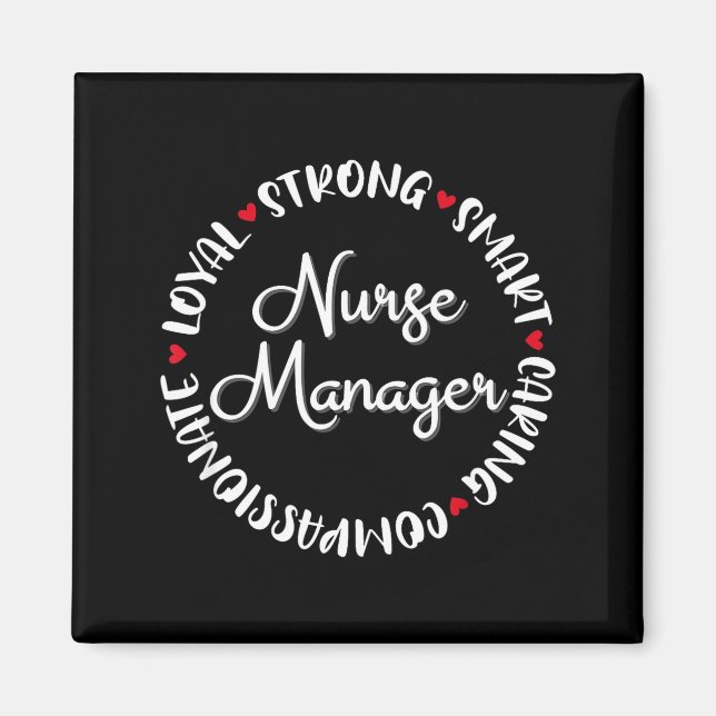 Nurse Manager Nurses Nursing Graduation Medical Lo Magnet (Vorne)