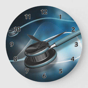 Nurse Medical Stethoscopes Große Wanduhr