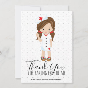 Nurse Merci personnage caricature Cheveux Brown