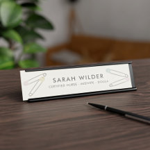 Nurse Midfrau Birth Coach Doula Schreibtisch Name